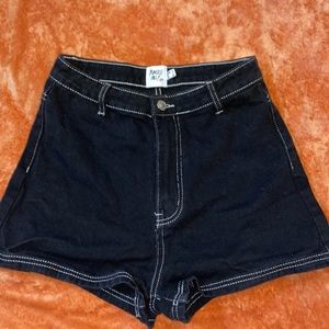 Princess Polly never worn black jean shorts